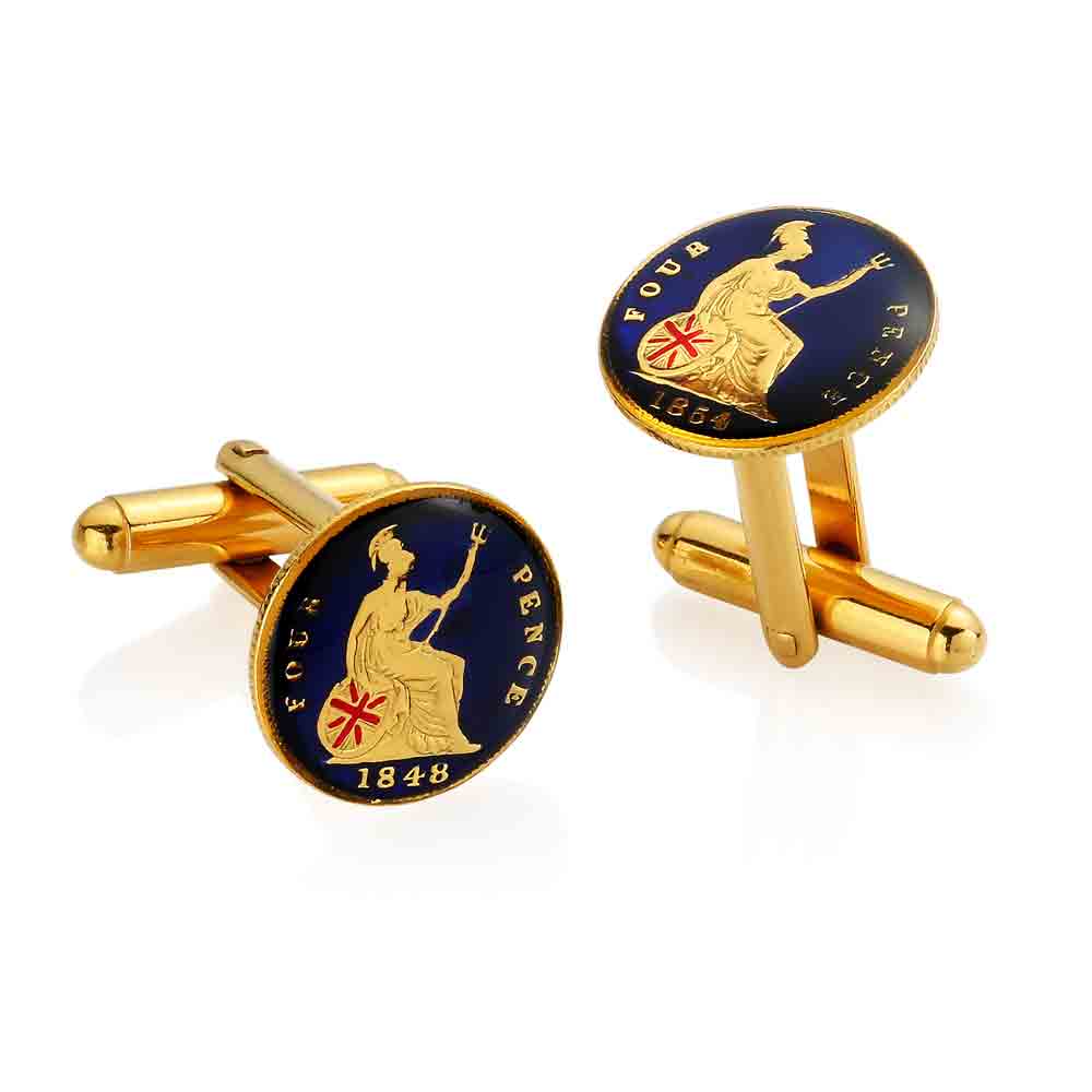 Polar Bear Hand Enamelled Coin Cuff Links offers from Finland.