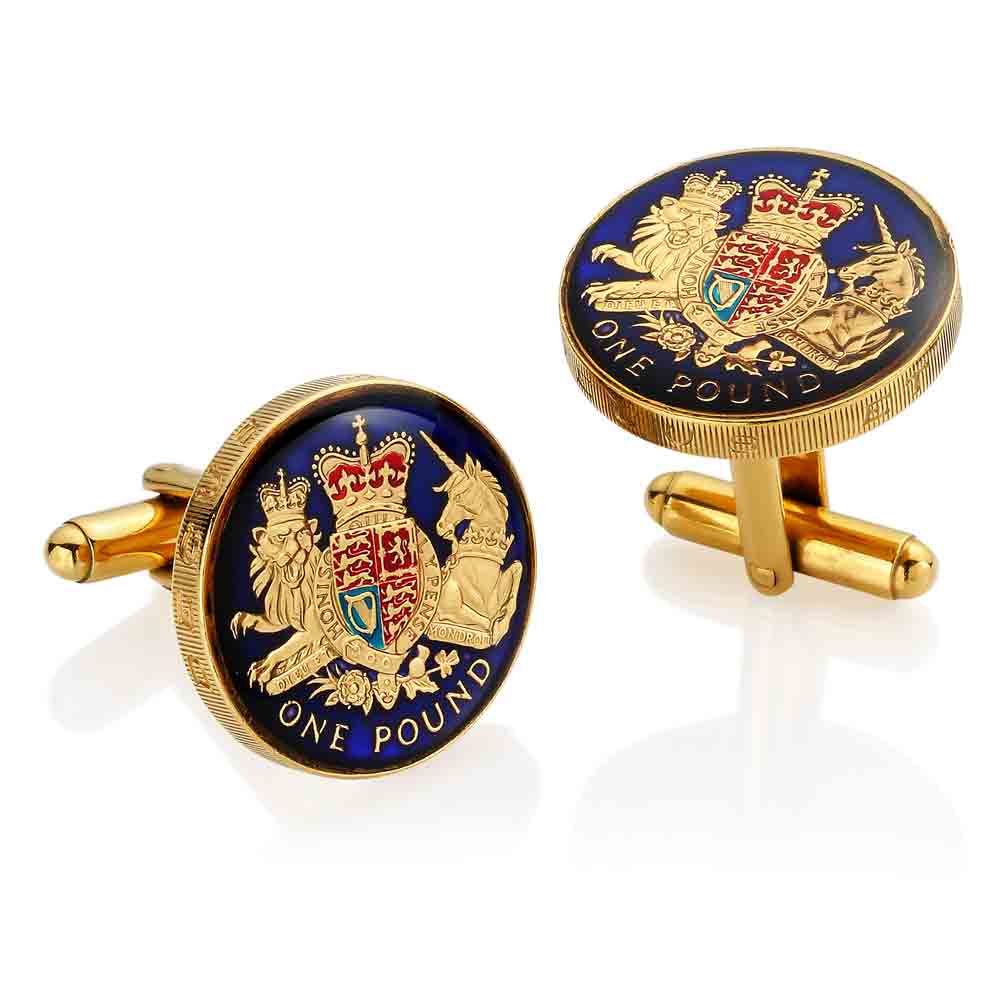 Cufflinks Palestine enamel popular Coin