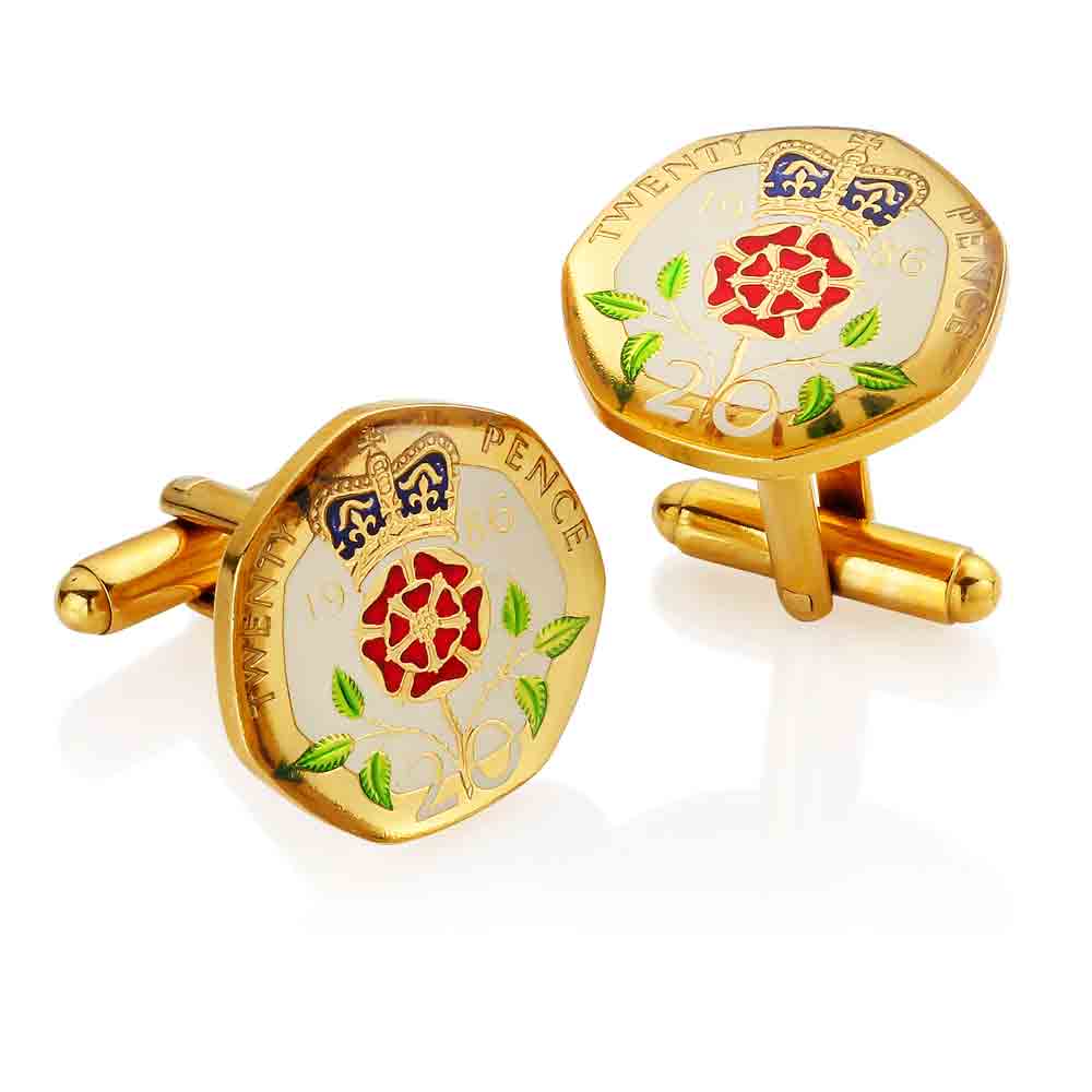 2004 buy Twenty Pence - Enamelled Coin Cufflinks